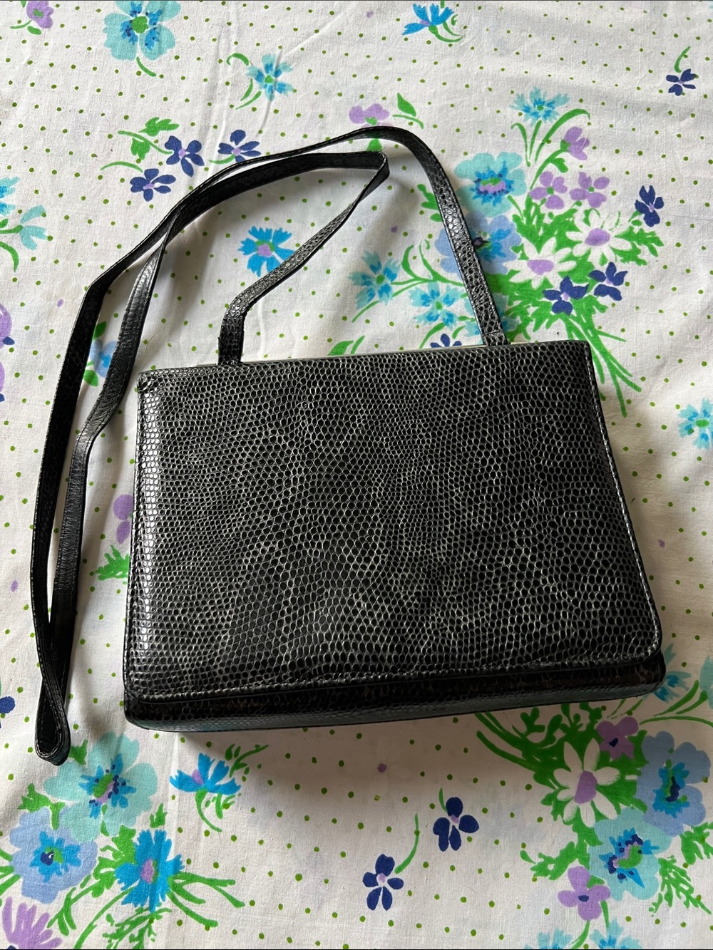 Stuart Weitzman Snake Print Leather Shoulder or Crossbody Purse